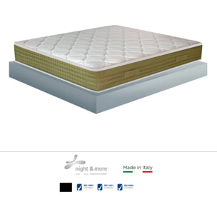 "Elegance Spring" H26 cm 180x200 2 guanciali Memory OMAGGIO a molle insacchettate indipendenti ,7 zone a portanza differenziata arrotolato