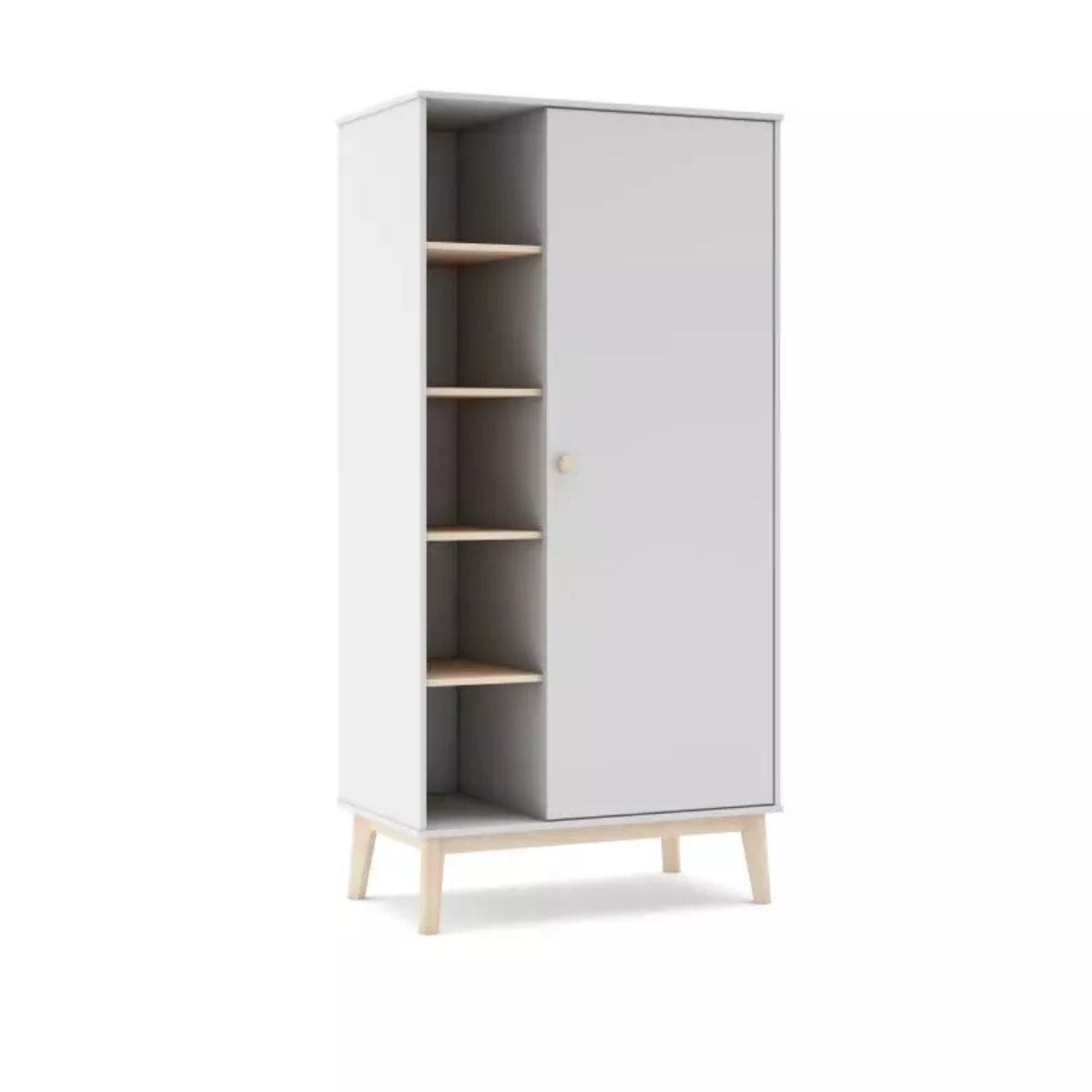 Armario juvenil Misty Breeze Blanco - Oak Soft