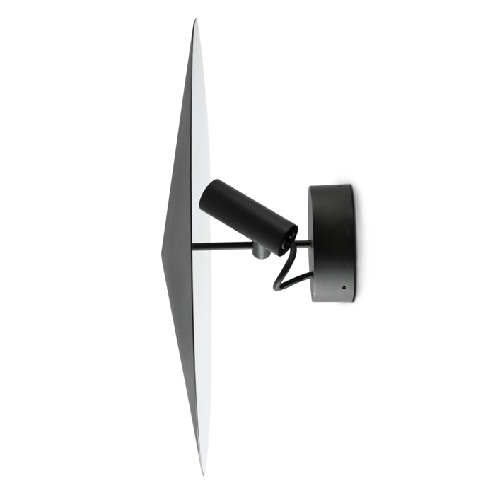 CLAP Proiettore applique/plafoniera nero 6W 3000K 38º con schermo