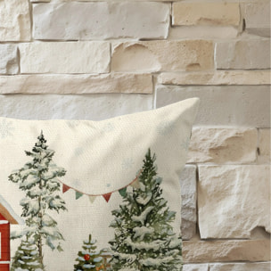 Housse de coussin 100% algodón Christmas House C 30x50 cm