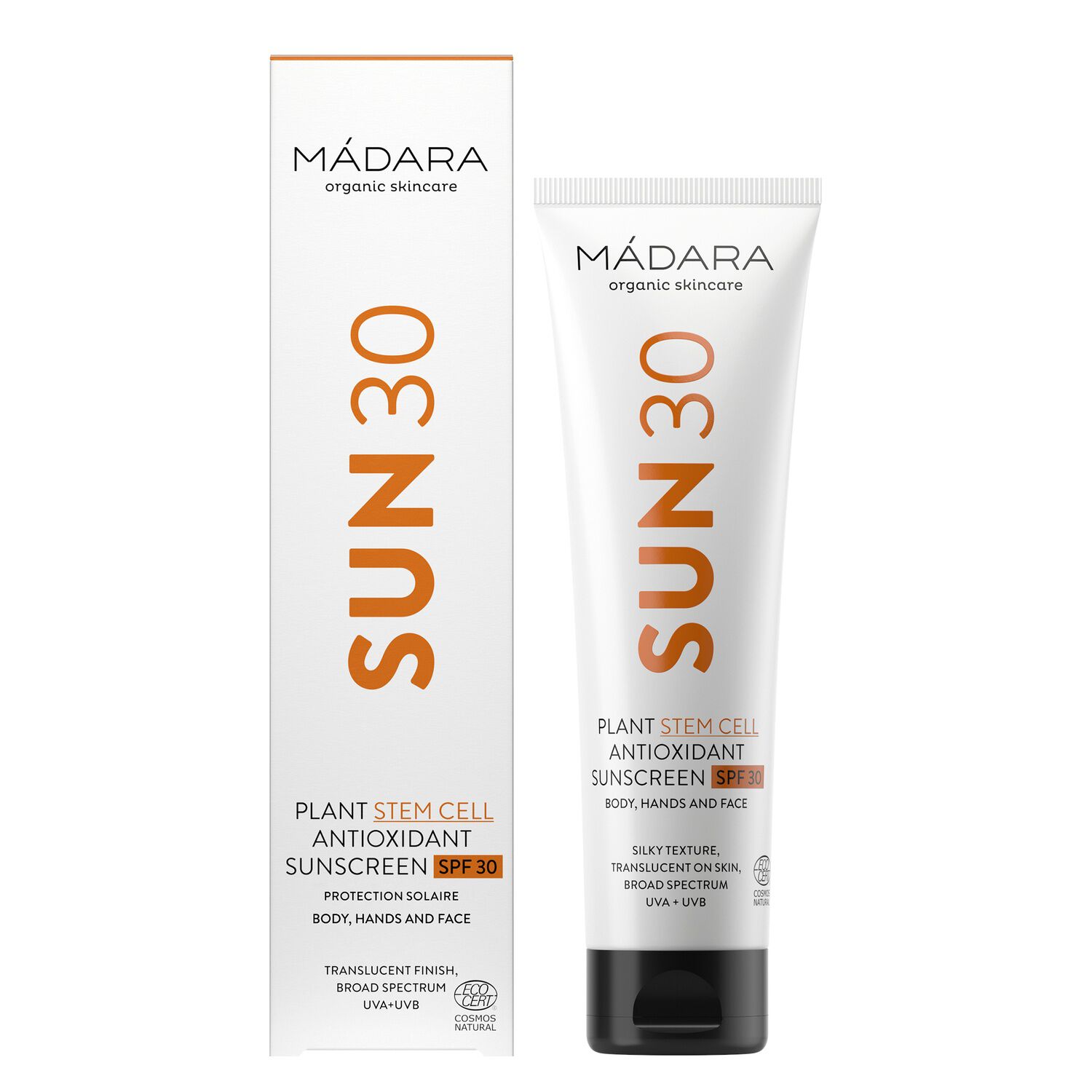 SUN30 Plant Stem Cell - Protection Solaire SPF30 Certifiée Naturelle 100 ml