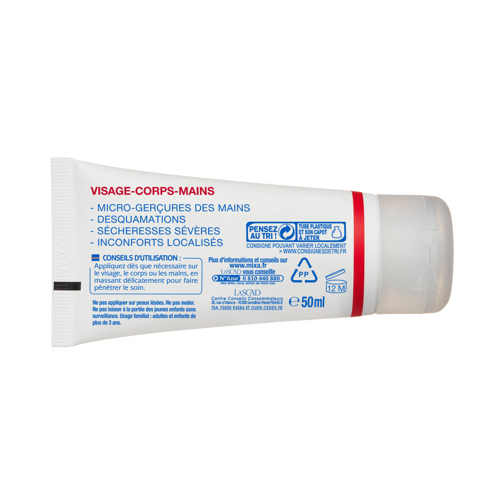 Lot de 6 - Mixa Cica-Crème Réparatrice Zones Fragilisées 50ml