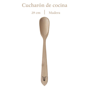 Cucharón de cocina h.29cm en madera scalpers home