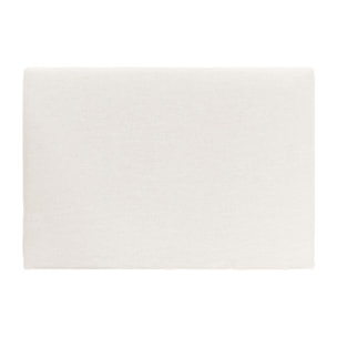 Cabecero tapizado desenfundable de lino blanco de varias medidas