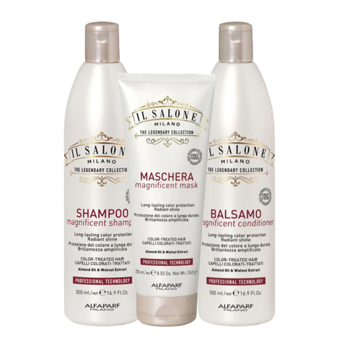 ALFAPARF MILANO Kit Il Salone Magnificent Shampoo 500ml + Mask 250ml + Conditioner 500ml