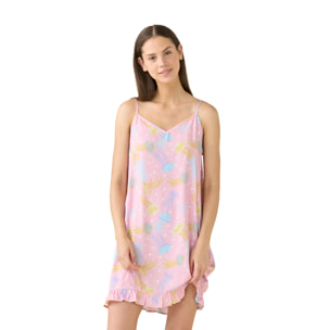 Camicia da notte in viscosa articolo floret. Noidinotte