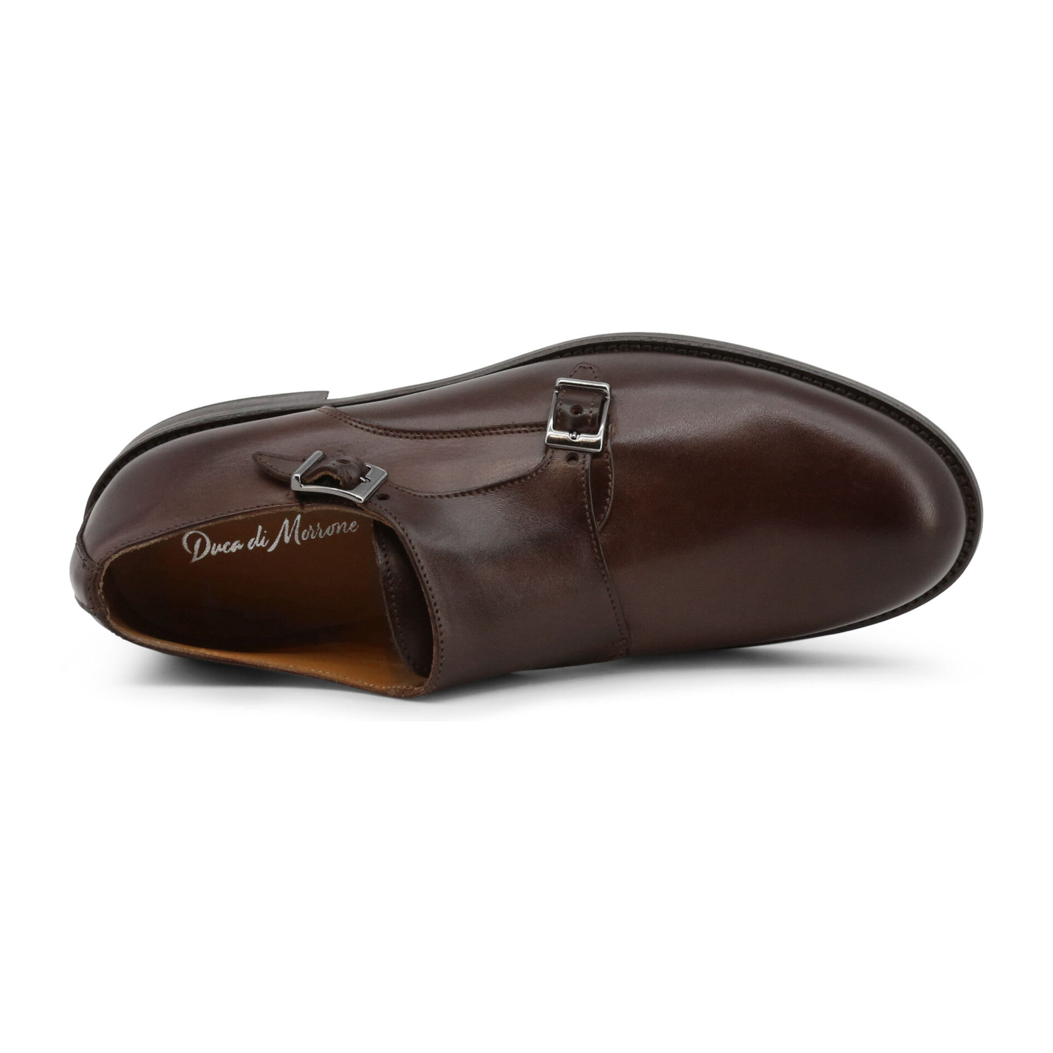 Zapatos Monkstrapa para Hombre - Duca di Morrone Daniel Leather Brown