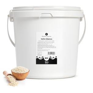 PLANETA HUERTO | Tahin de Sésamo Blanco Ecológico 2 kg, Crema de Sésamo Tostado BIO - Tahin, Fuente de Proteínas y Minerales para Recetas Saludables