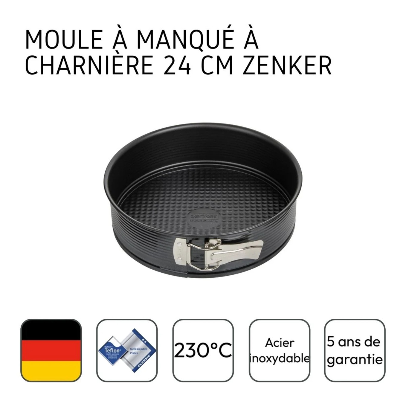 Moule à manqué à charnière Zenker Black Metallic