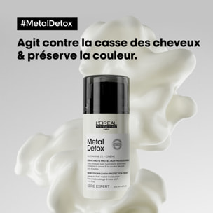 Série Expert Metal Detox - Crème Haute Protection sans rinçage - cheveux sensibilisés et cassants 100ml