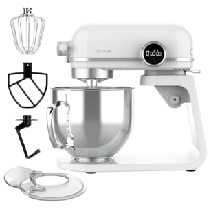 Batidora Amasadora Twist&Fusion 4500 Luxury White. 800 W, Cuerpo de Aluminio fun