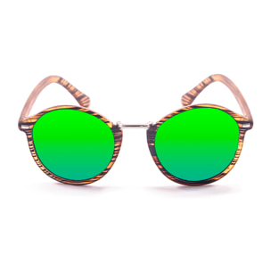 Gafas de sol PALO ALTO MARYLAND - Franja marrón / Revo verde