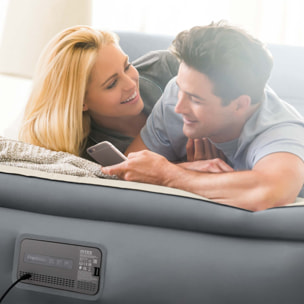 Intex Materasso Gonfiabile Dura-Beam PremAire II Matrimoniale con Pompa Elettrica e USB, 152x203x46 cm