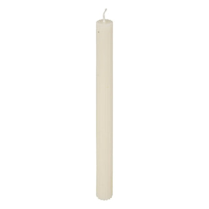 Bougie bâton "Demi" en coton H26cm blanc ivoire