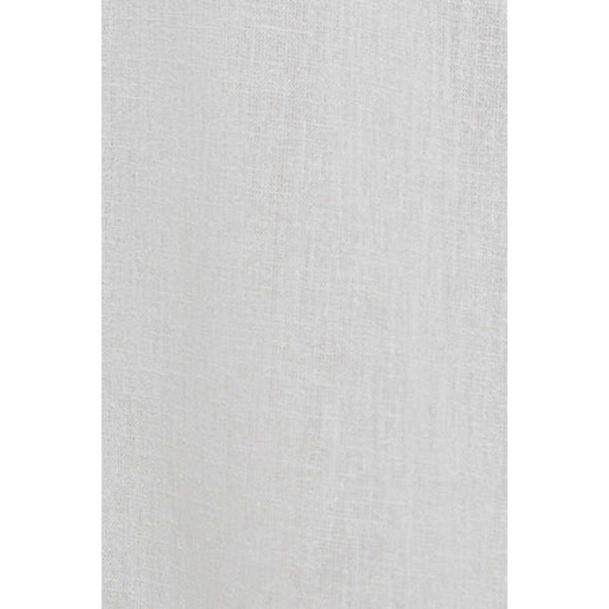 Camisa blanca de cuello mao de lino y algodón con bordado Rigby Go