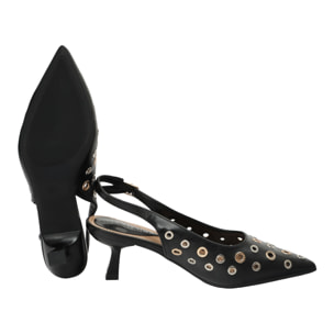 Decolletè borchie - tacco7,0 cm