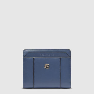 Piquadro Portefeuille femme avec porte-monnaie, porte-cartes de crédit et protection RFID