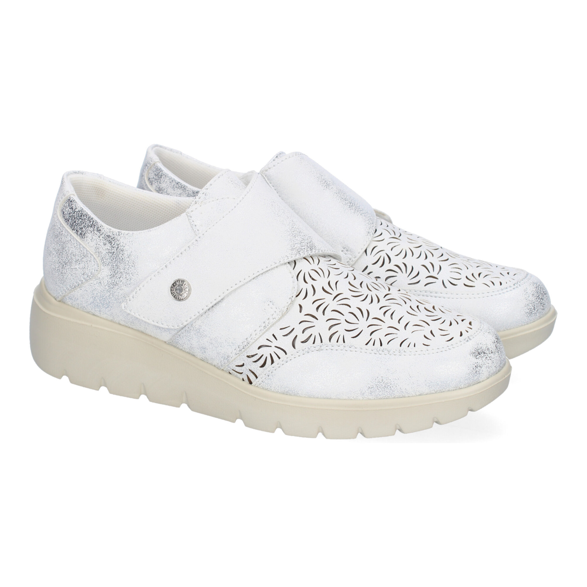 Zapatillas Casual de Mujer, Diseño Moderno y Elegante Calado, Comodas con Cierre de cierre autoadherente