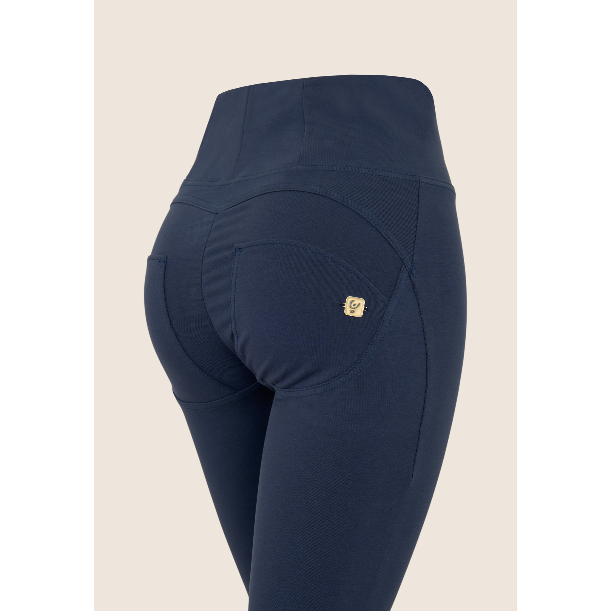 Pantaloni push up WR.UP® 7/8 superskinny vita alta con zip