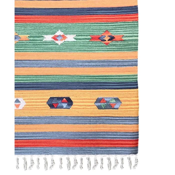 Tappeto kilim multiuso 100% cotone lavabile Tappeto salotto, soggiorno, camera da letto