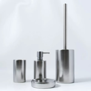 Distributeur de savon Céramique TUBE-MATT Argent mat Spirella