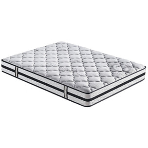 Matelas King Size 180 x 200 cm ressorts ensachés mi-ferme - NICE