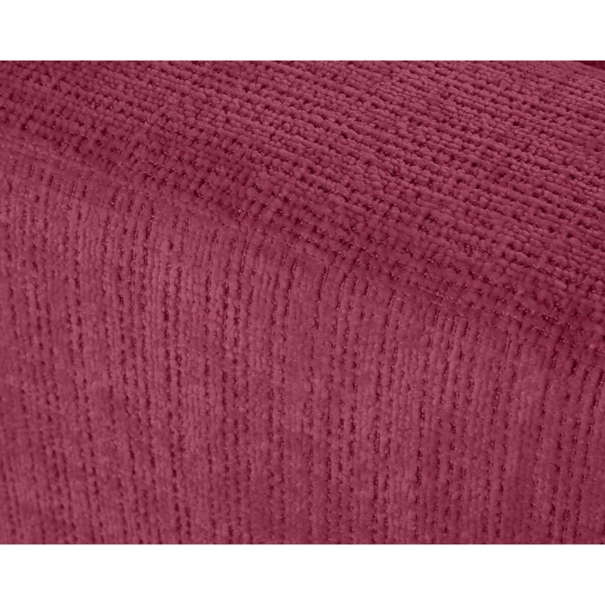 Miro - canapé droit 3 places - convertible avec coffre - en velours texturé - Prune