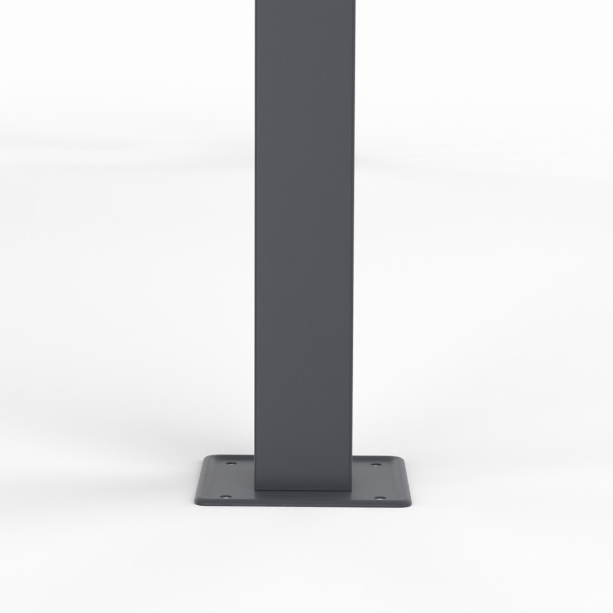 Pergola Marina en acier et toit rétractable gris 3x4m - Structure gris anthracite, toile et stores gris anthracite