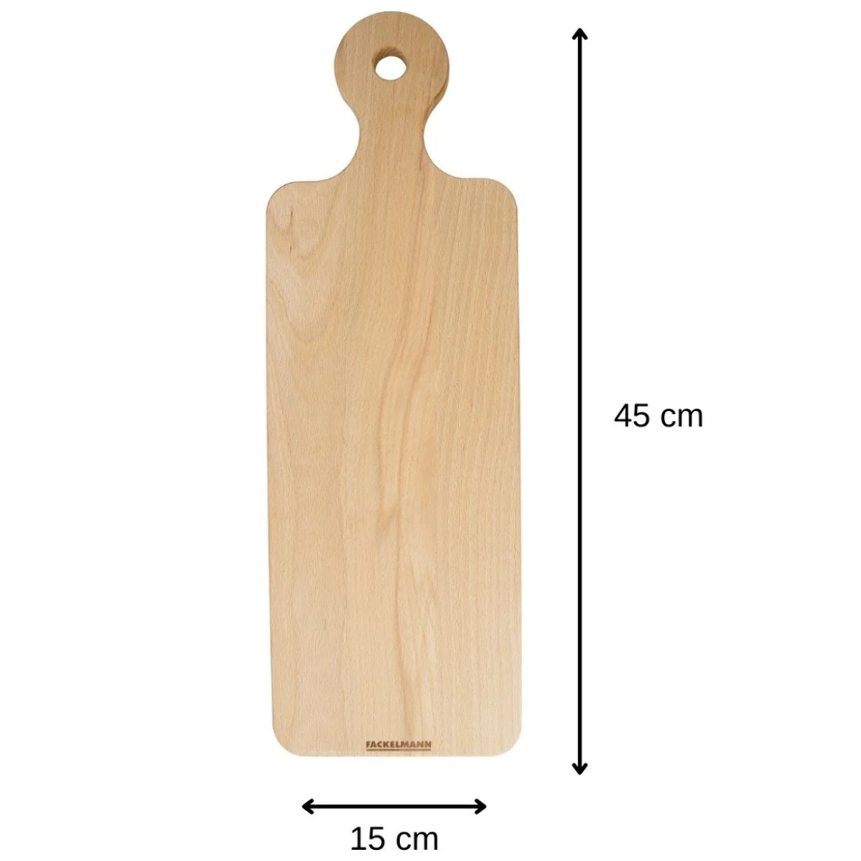 Planche à découper rectangulaire 45 x 15 cm Fackelmann Nature