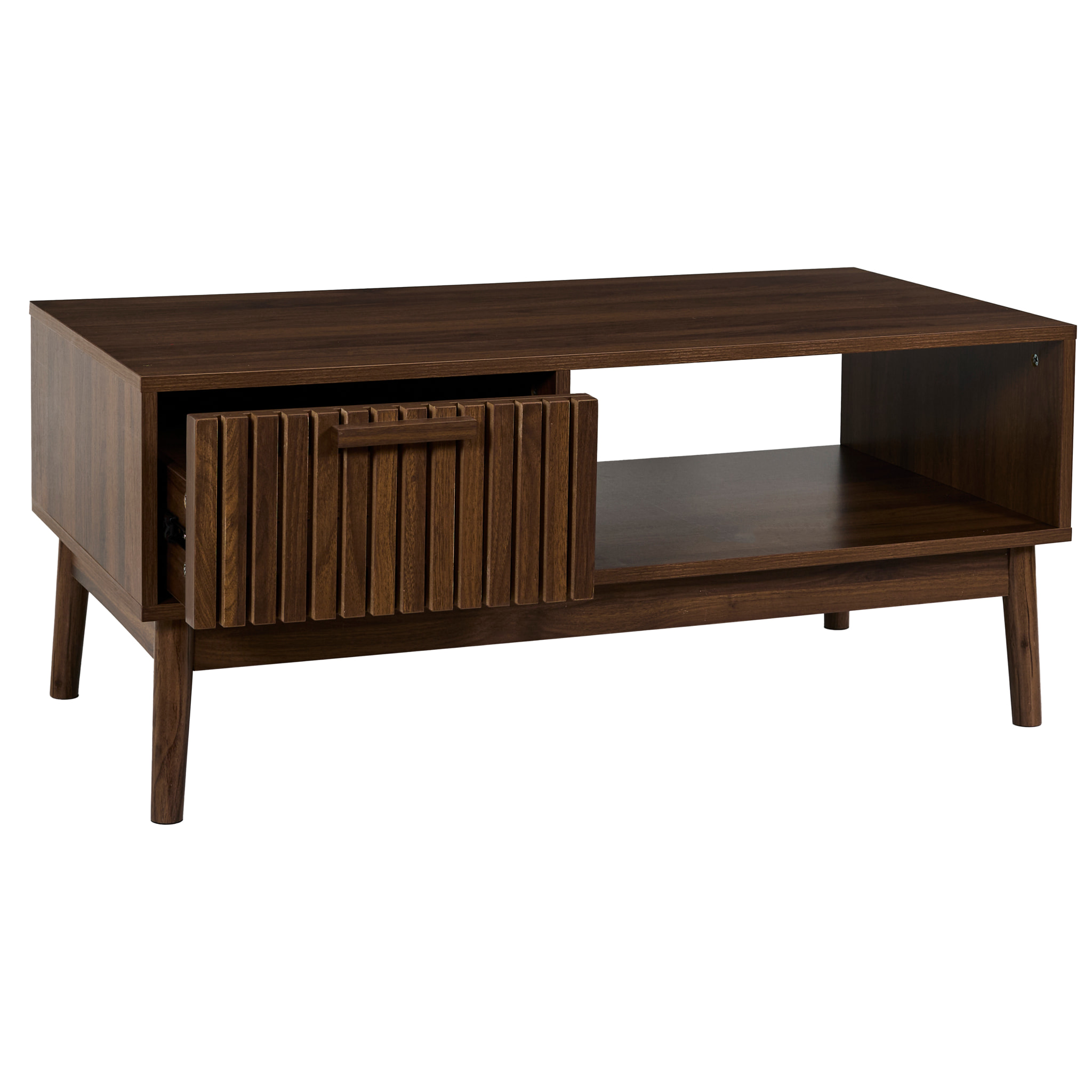 Table Basse - HOME DECO FACTORY - Klaus - Élégante - Pratique - Marron