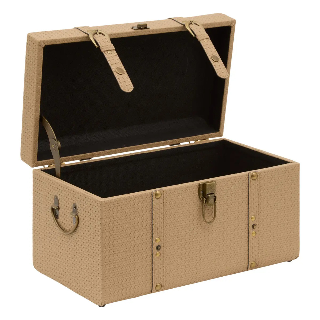 Lot de 3 malles rectangulaires Bonie beige