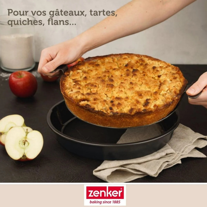Set de 4 ustensiles de pâtisserie moule à gâteaux bol et spatule Black mettallic Black mettallic Zenker  Black mettallic