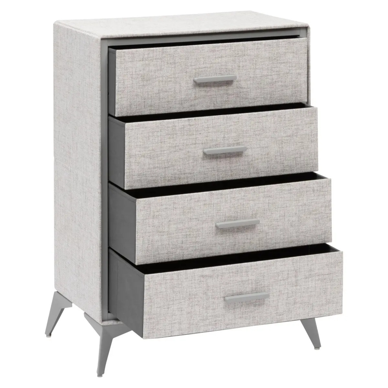 Commode 4 tiroirs Granite gris