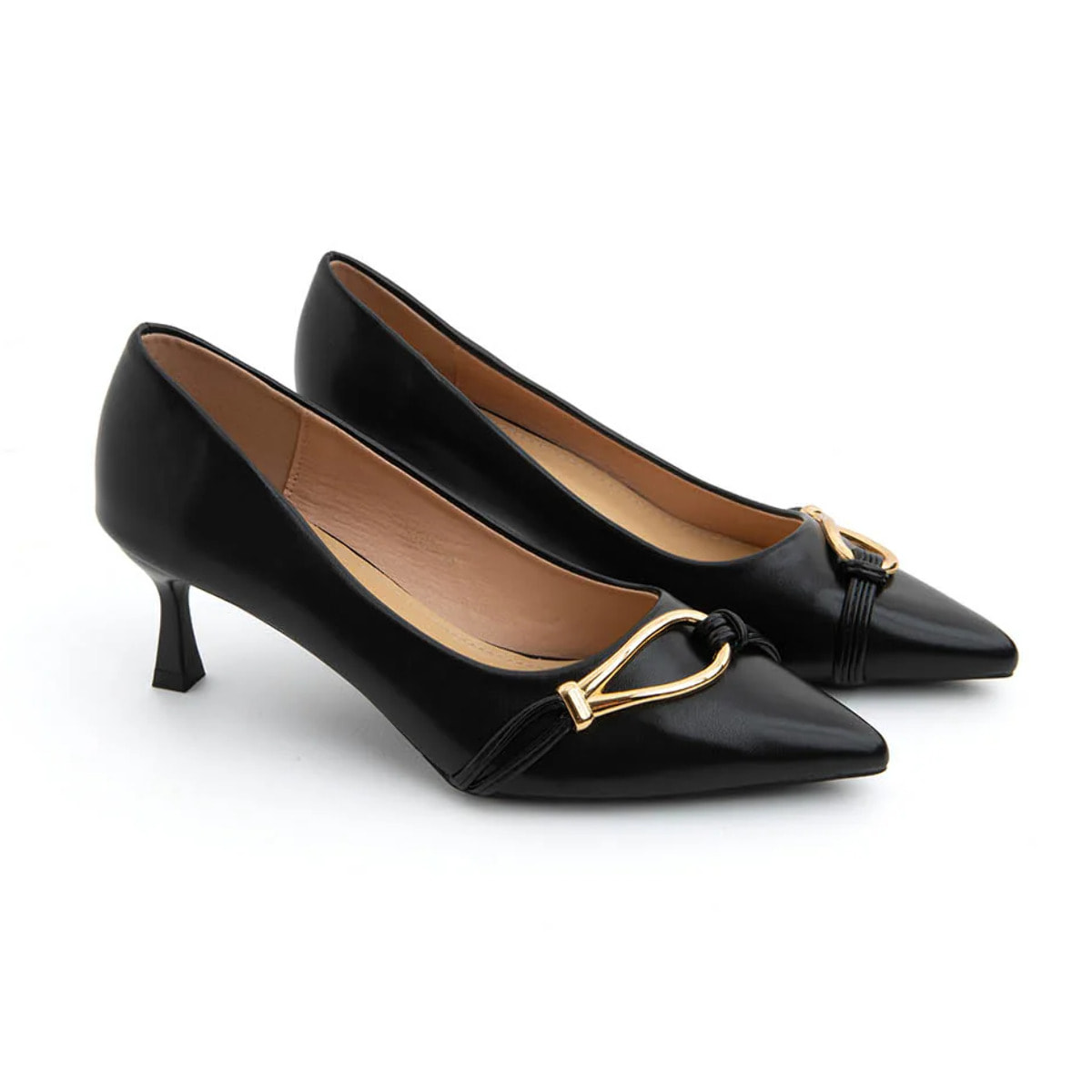 Decolleté golden touch - NERO