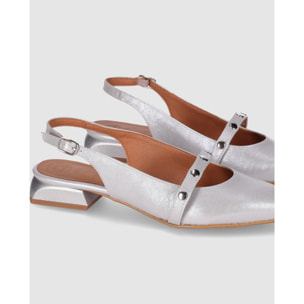 Zapatos - Plata/Metal Silver - Tacón: 3 cm