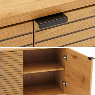 Buffet en bois 3 portes 150cm STINNA