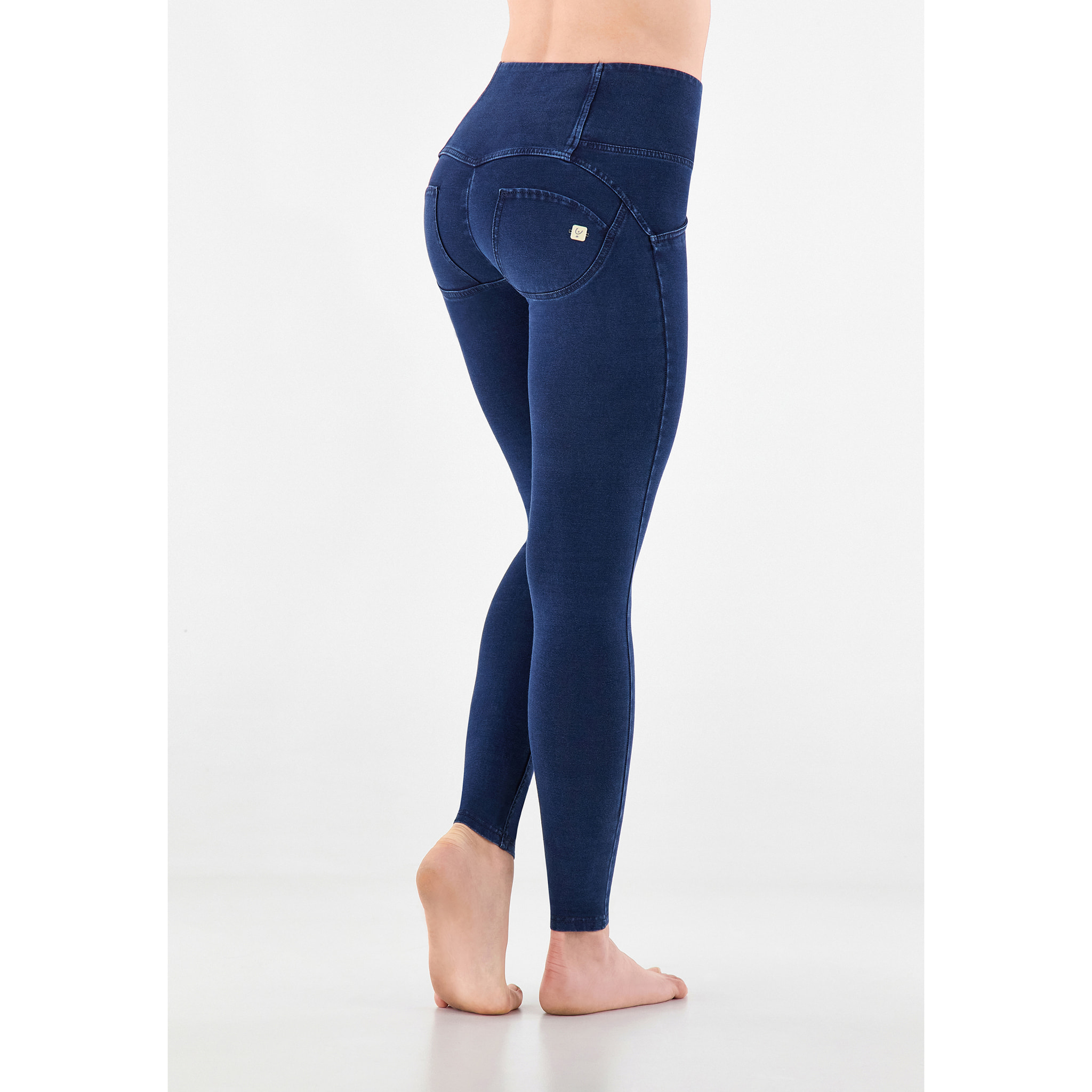 Jeggings push up WR.UP® superskinny vita alta con bottoni