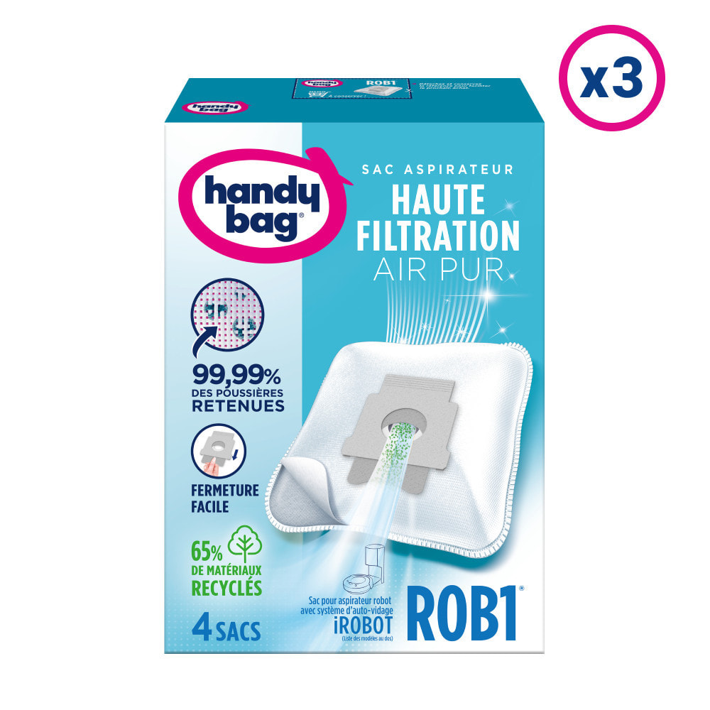 3x4 Sacs Aspirateurs - ROB1 - IRobot