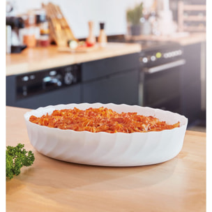 Fuente para horno ovalada blanca 32X24 cm Smart Cuisine Trianon - Luminarc