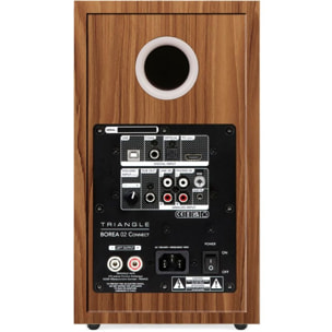 Enceinte bibliothèque active TRIANGLE BR02 Connect Chene