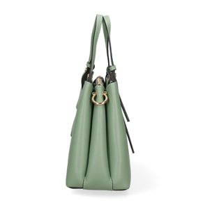 Borsa a mano da donna Made in Italy - Modello Novara Ultra - 100% pelle - 28.0 x 21.0 x 12.0 cm