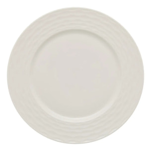 Service de table Paloma 12 pièce(s) blanc D27,2xH2,2cm