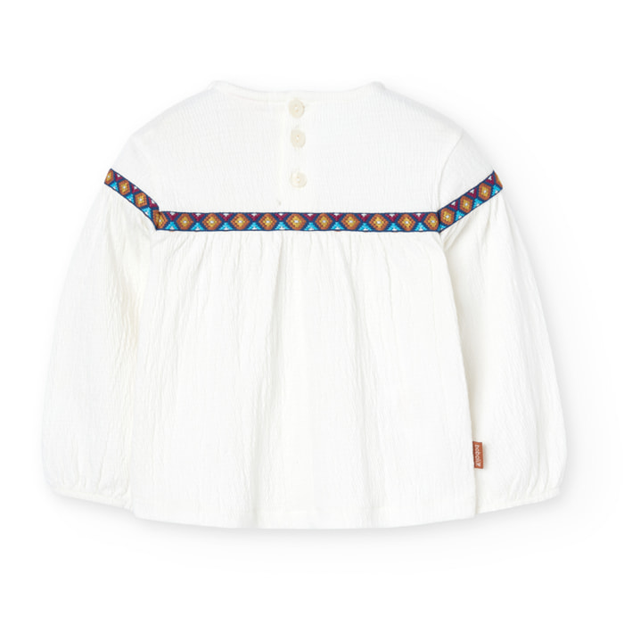 Camiseta punto engomada de bebé -BCI