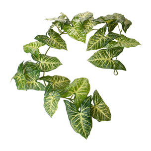 Ghir. 130 Cm Syngonium 24 F Real Touch - Pezzi 2 - 30X130X10cm - Colore: Verde - Bianchi Dino - Piante Artificiali