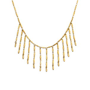 Collar Zafira Acero Baño Oro