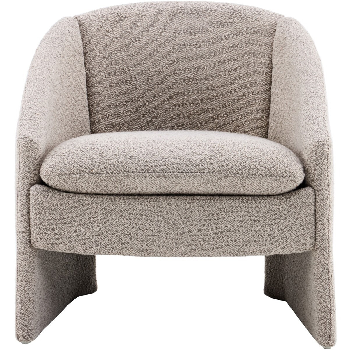 fauteuil arrondi en tissu bouclé - AMI