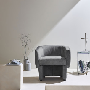 Fauteuil relax arrondi tissu DOLCE