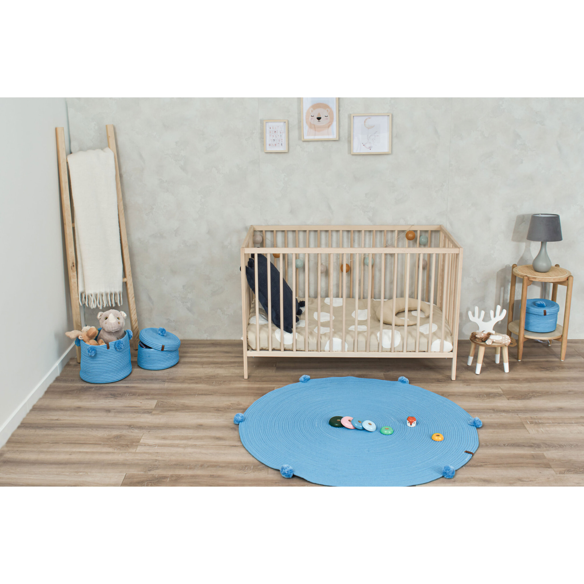 Cali - panier bleu fait main