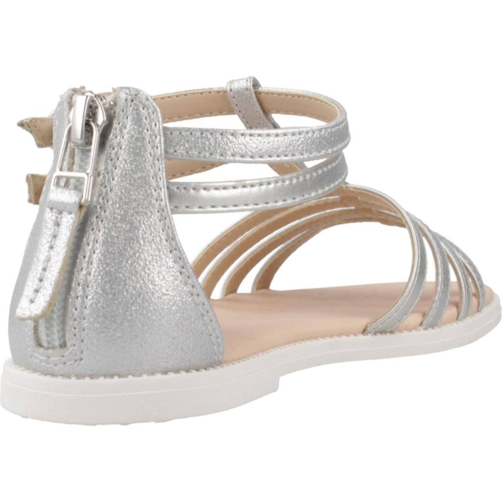 Sandalias Niña de la marca GEOX  modelo J SANDAL KARLY GIRL PLATA