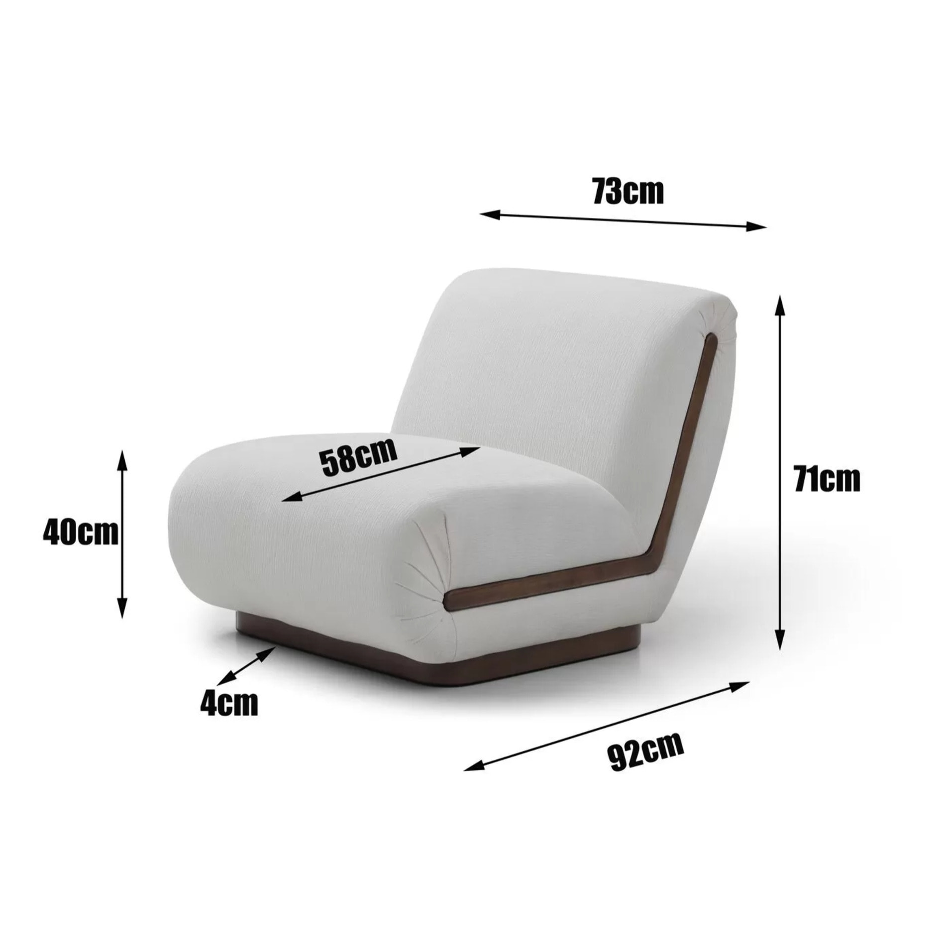 Fauteuil Hilda crème Kare Design